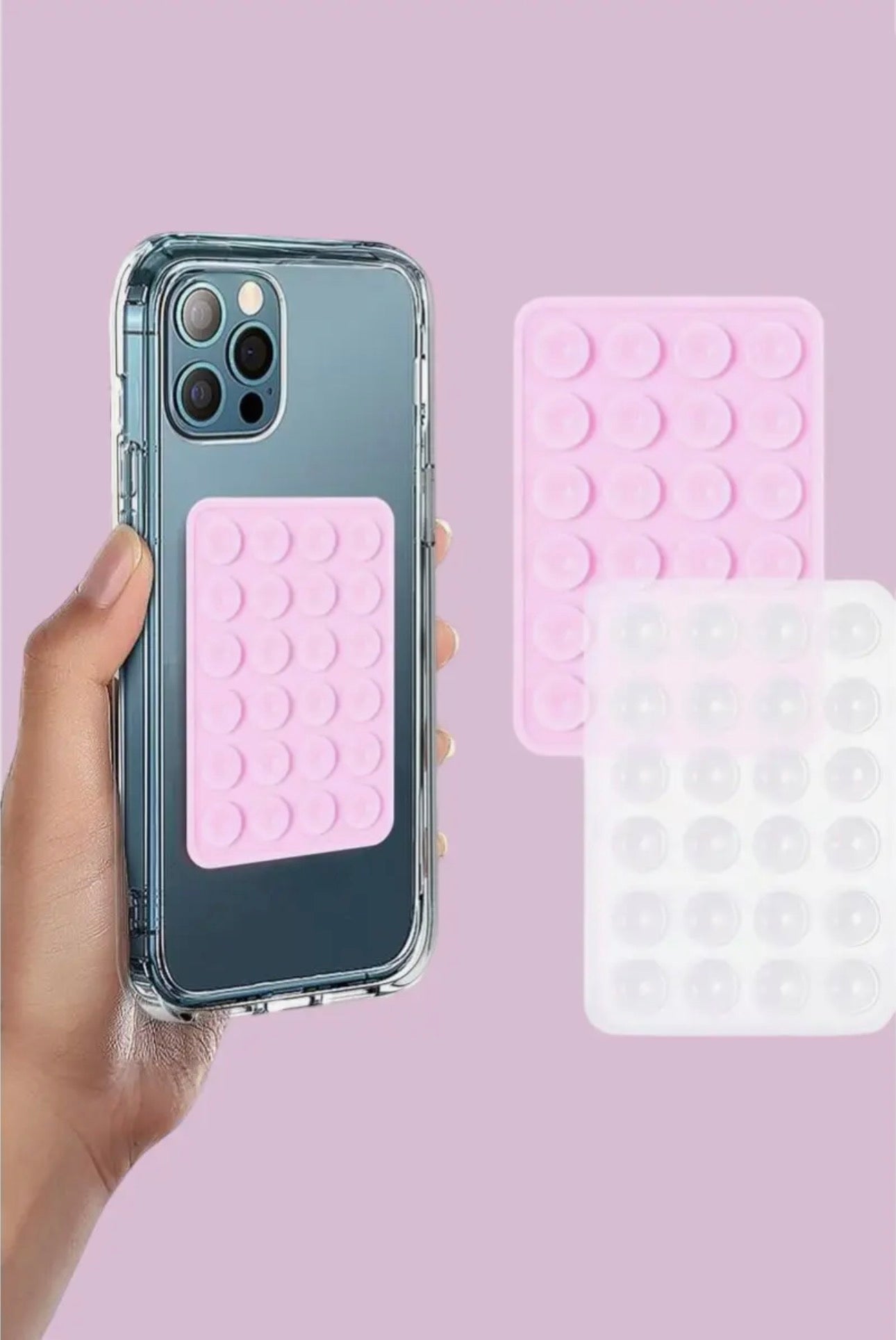 Silicone suction cup phone holder