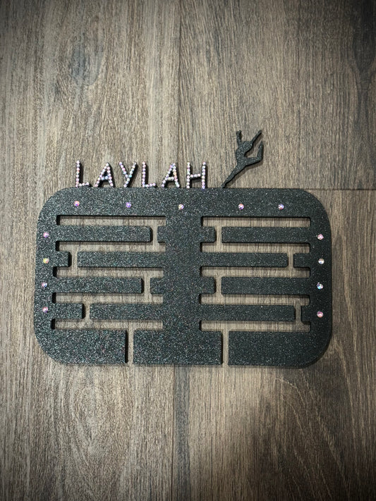 Custom Rhinestoned Medal Hanger
