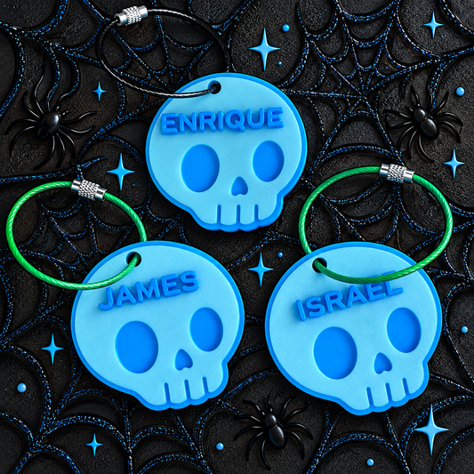 Glow in the Dark Skull Bucket Tags