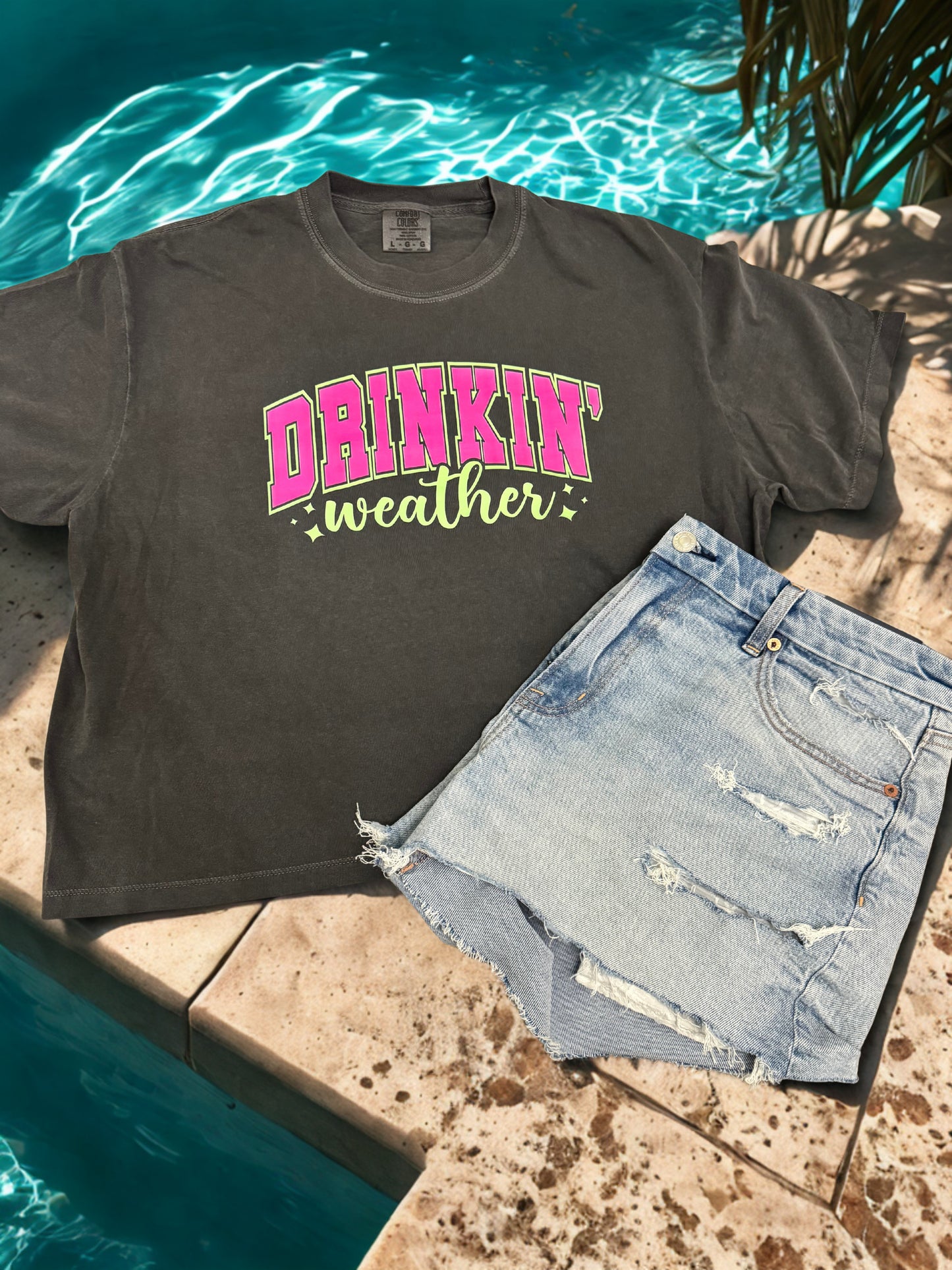 Drinkin’ Weather Cropped Top